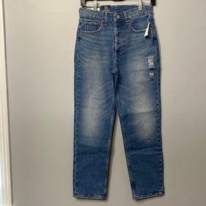 Gap Womens Cheeky Straight High Rise Non-Stretch Jeans Size 26/2